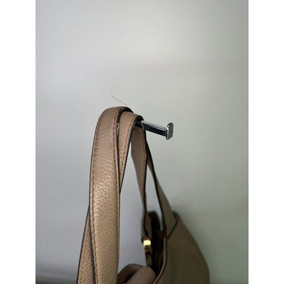 Michael Kors Fulton Purse Carmel Brown Pebbled Leather Shoulder Bag Tote Shopper - Picture 4 of 12